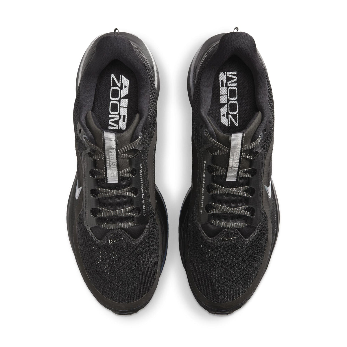 Nike Men's Pegasus Premium black men's footwear, side view sneaker with cushioned sole