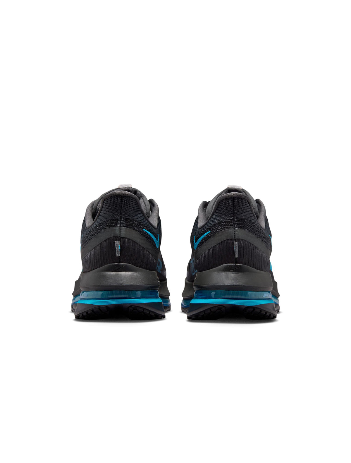 Nike men's Pegasus Premium sneakers in anthracite and current blue, featuring a sleek athletic design and breathable mesh upper.