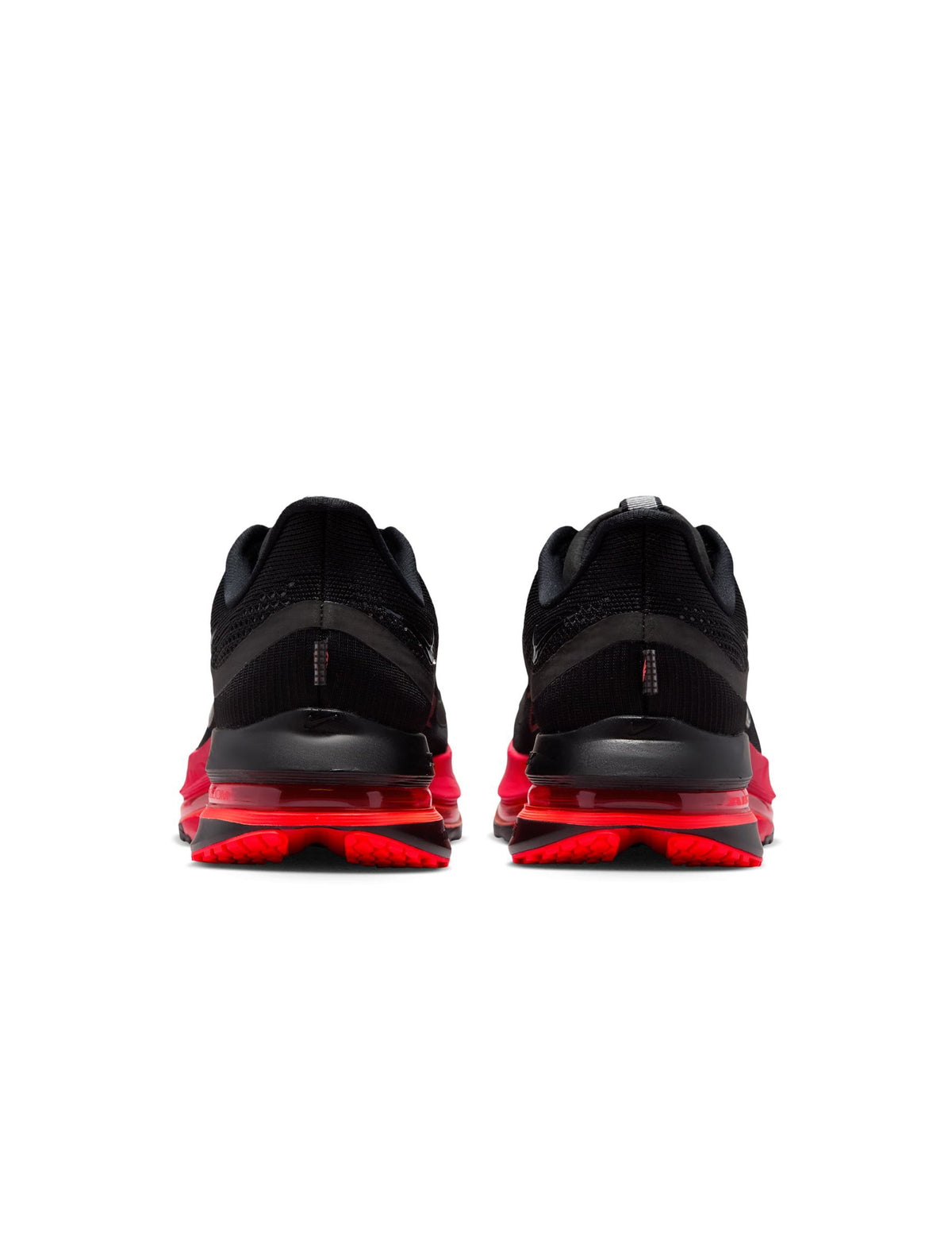 Nike Mens Pegasus Premium running shoes in black and university red, featuring sleek design and breathable mesh upper.
