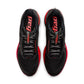 Nike men's Pegasus Premium running shoes in black with university red accents, featuring breathable mesh and cushioned sole.