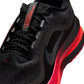 Nike men's Pegasus Premium running shoes in black with university red accents, featuring breathable mesh and cushioned soles.