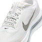 Nike men's Pegasus Premium footwear in white and metallic silver, side view