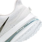 Nike men's Pegasus Premium white and metallic silver running shoes - side view