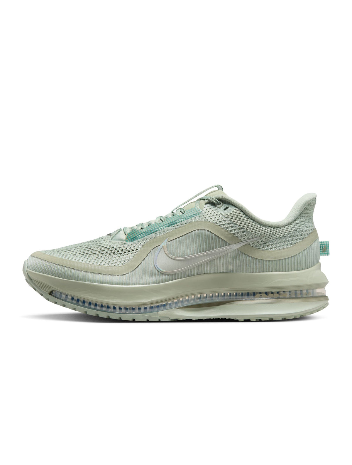 Nike Men's Pegasus Premium Jade Horizon sneakers in green and white mesh with cushioned sole