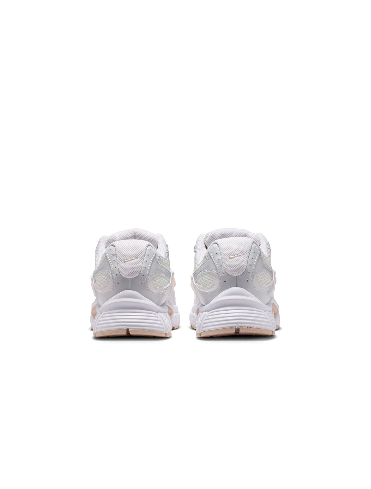 Nike womens V5 Rnr Summit White athletic shoes with white and light gray accents, displayed on a plain background.