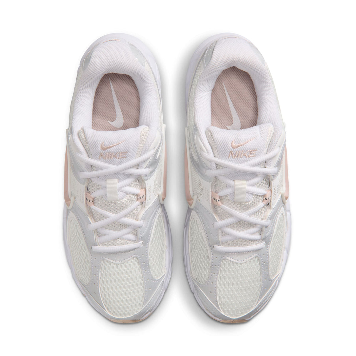 Nike women's V5 Rnr Summit White sneakers, stylish white athletic footwear with Nike branding featuring a sleek design.