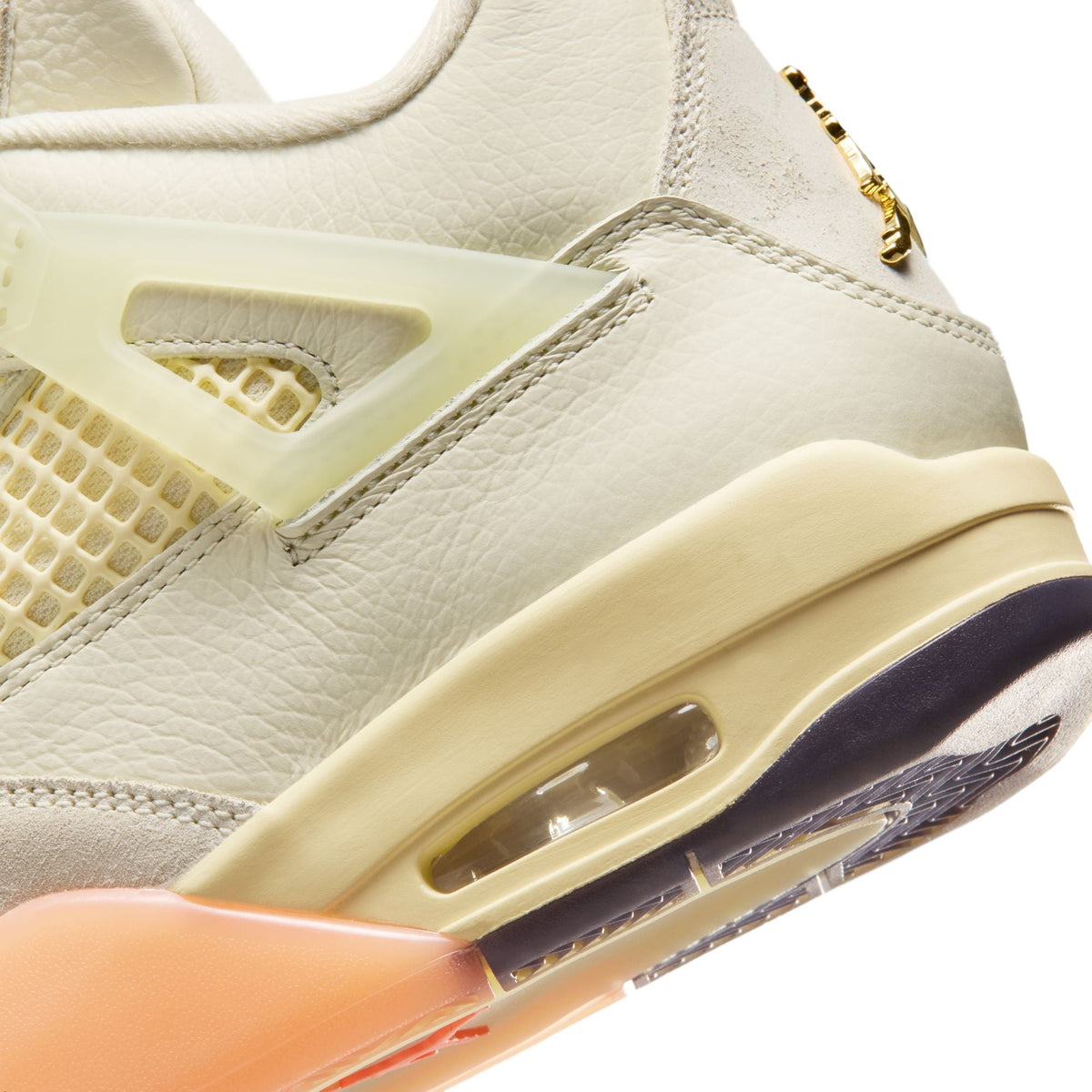 Denim Exchange Air Jordan Womens 4 Retro Birds of Paradise sneakers in white and colorful detailing
