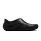 Nike men's ReactX Rejuven8 Triple Black footwear in black, side view.
