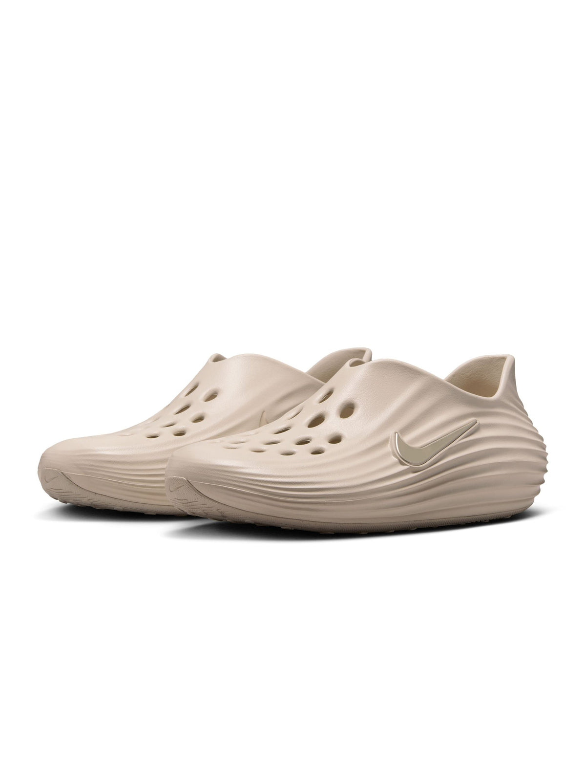 Men’s Nike ReactX Rejuven8 footwear in Orewood, side view; Denim Exchange product image