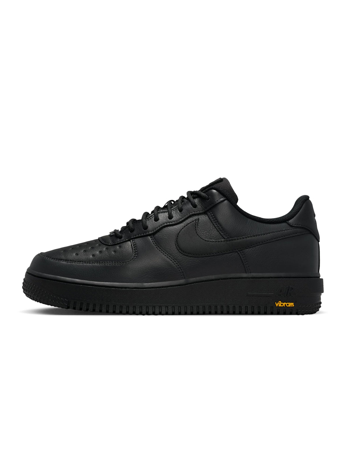 Nike Men's Air Force 1 GTX Vibram sneakers in Off Noir, displayed by Denim Exchange