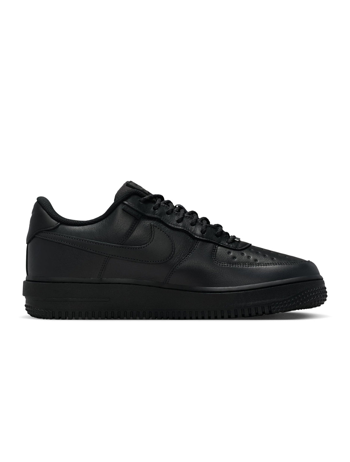 Nike Men's Air Force 1 GTX Vibram sneakers in Off Noir, side view