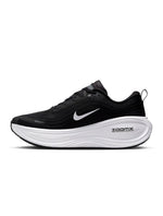 Denim Exchange men's Nike Vomero Plus footwear in black and white, side view