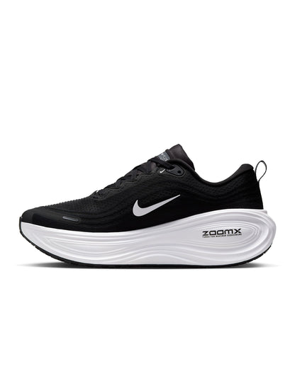 Denim Exchange men's Nike Vomero Plus footwear in black and white, side view