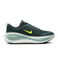 Nike Mens Vomero Plus Seaweed men's footwear in green with cushioned sole, side view.