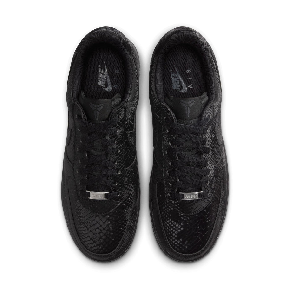 Nike Kobe Bryant Air Force 1 Low men's footwear in triple black by Denim Exchange