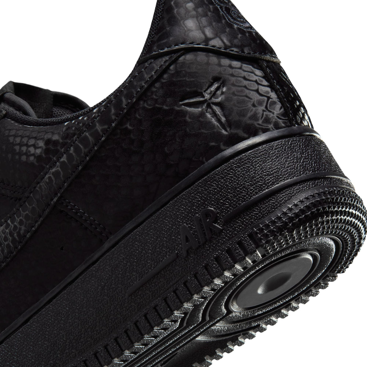 Nike Kobe Bryant Air Force 1 Low men's sneakers in triple black by Denim Exchange