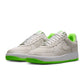 Nike men's Kobe Air Force 1 Low sneakers in electric green, showcasing the vibrant color and classic low-top design.