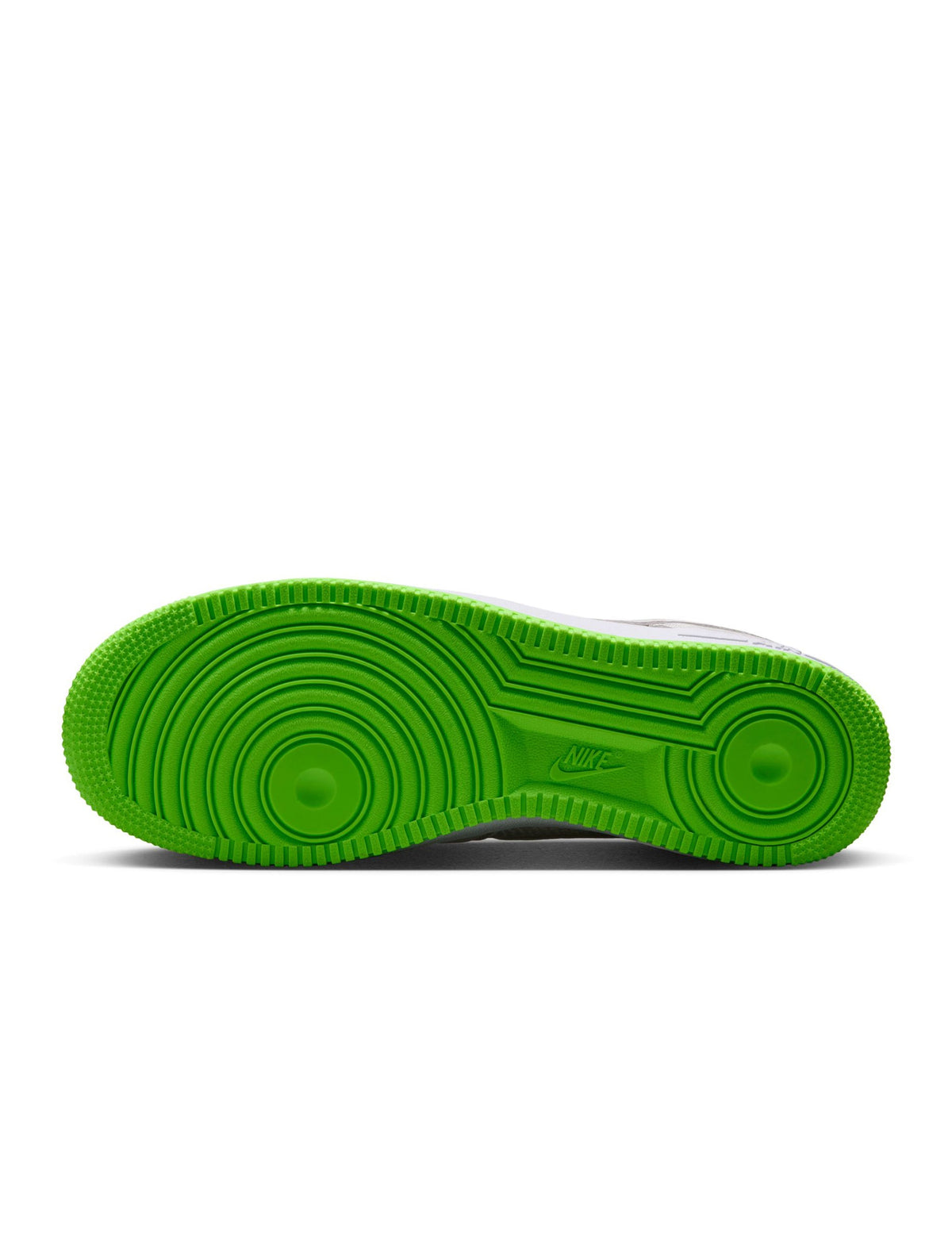Nike men's Kobe Air Force 1 Low sneakers in electric green, showcasing the vibrant color and classic low-top design.