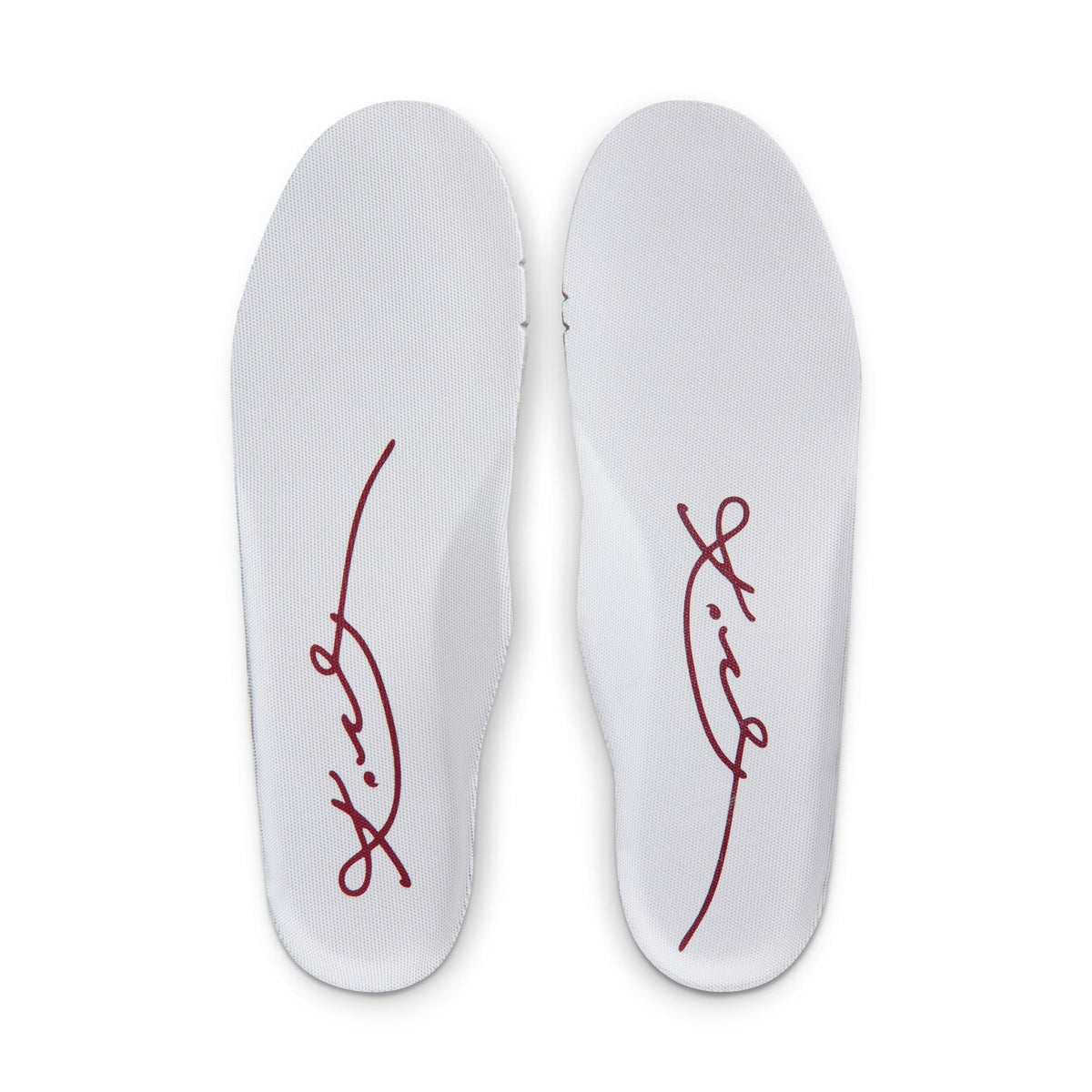 Nike men's Kobe Air Force 1 Low sneakers in white and team red, featuring a sleek design and low-top style.
