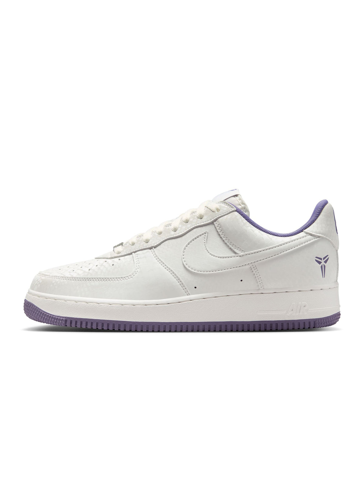 Nike men's Kobe Air Force 1 Low sneakers in Daybreak color, featuring a sleek low-top design and classic athletic style.