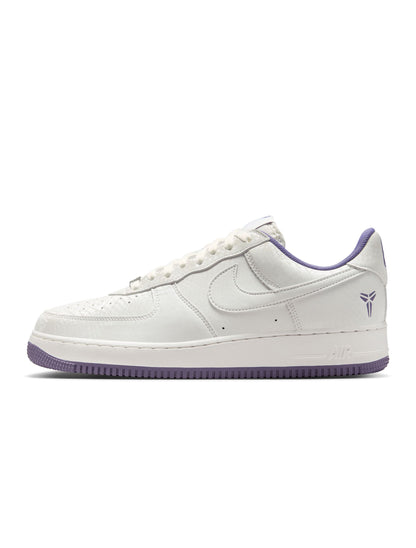 Nike men's Kobe Air Force 1 Low sneakers in Daybreak color, featuring a sleek low-top design and classic athletic style.