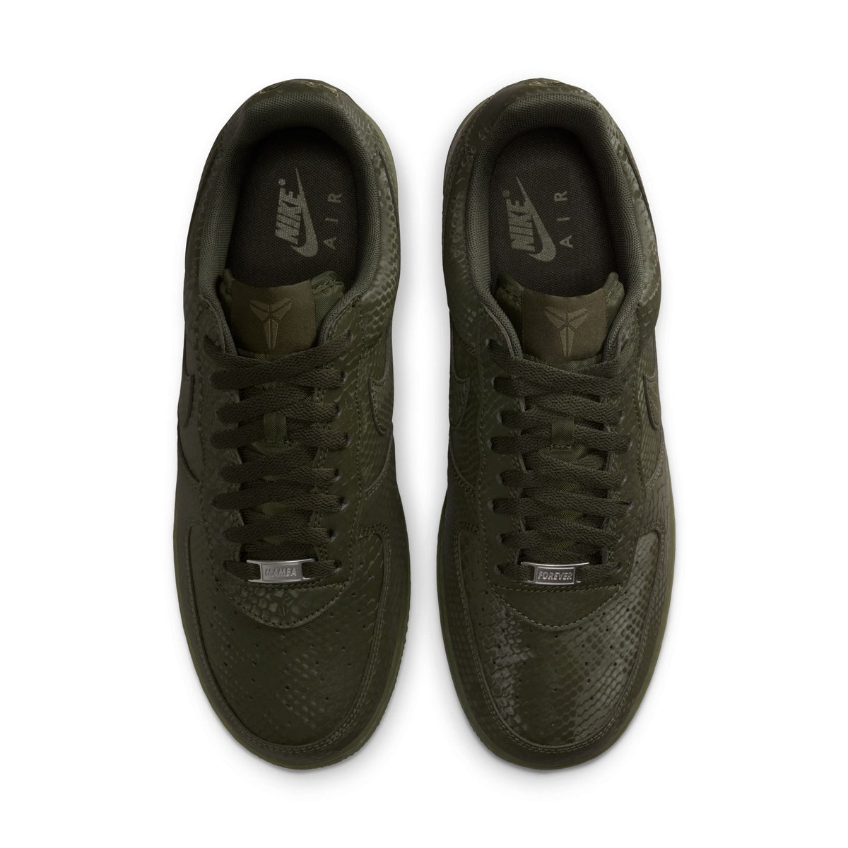 Nike Men's Kobe Air Force 1 Low sneakers in cargo khaki, by Denim Exchange