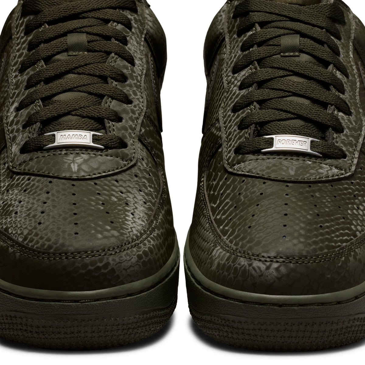 Nike men's Kobe Air Force 1 Low sneakers in cargo khaki by Denim Exchange