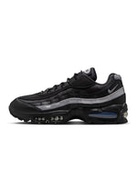 Nike Mens Air Max 95 "Big Bubble" black and metallic silver sneakers, showcasing the stylish design and cushioning details.