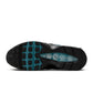 Nike Mens Air Max 95 "Big Bubble" black and smokey blue sneakers, showcasing the layered design and sporty style.
