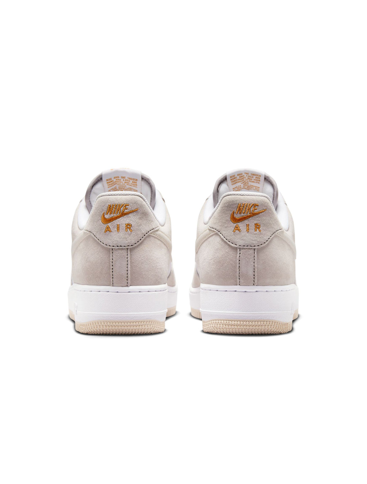 Nike Men's Air Force 1 ’07 College Grey sneakers in a low-top design with classic Nike detailing