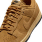 Denim Exchange Nike men's Dunk Low Retro SE sneakers in wheat with low-top design and classic color-blocked detailing