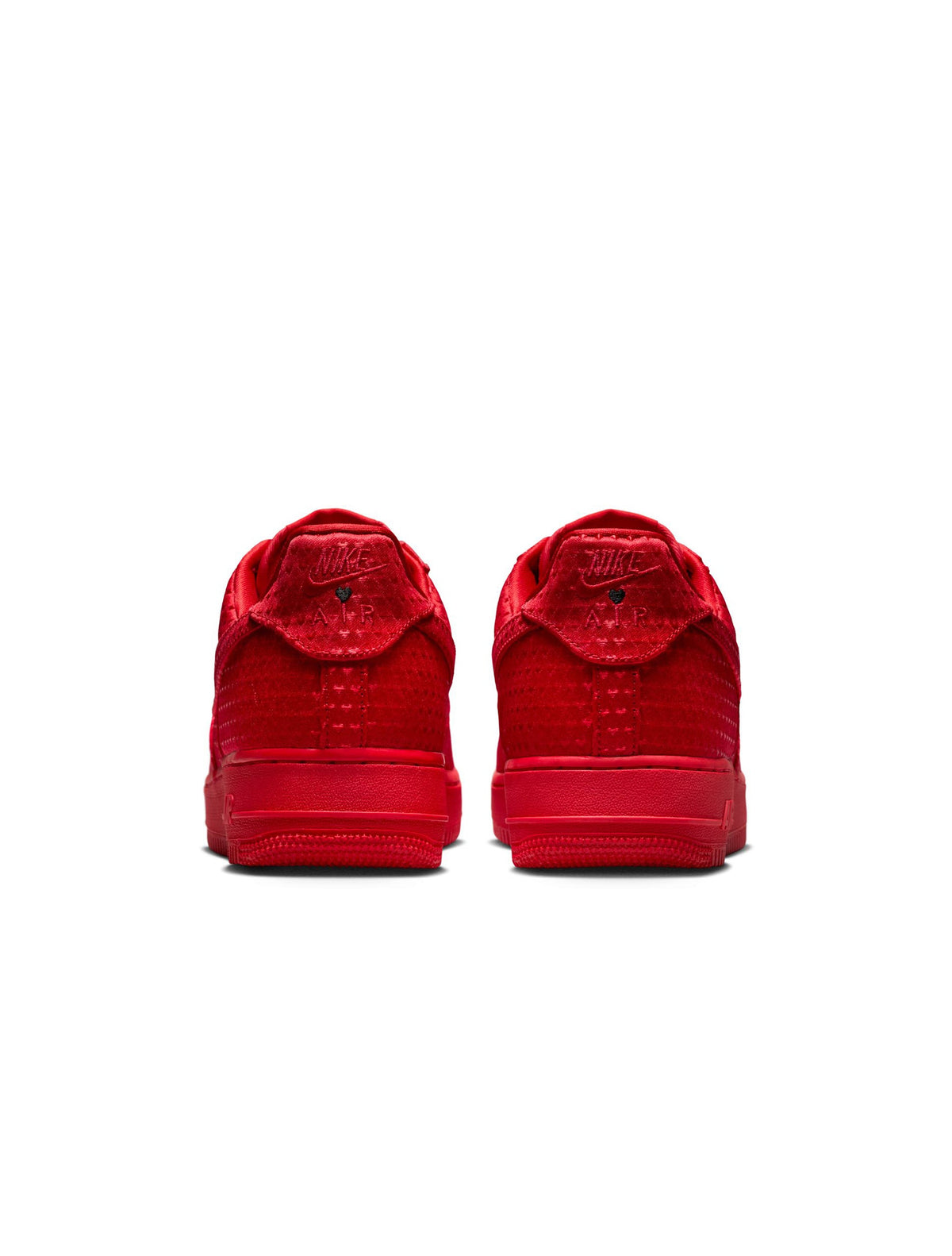 Nike men's Air Force 1 Retro Valentine's Day sneakers in red and white, by Denim Exchange