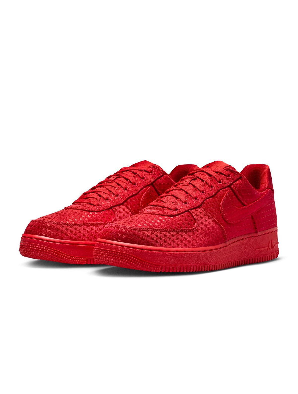 Nike Men's Air Force 1 Retro Valentine's Day sneakers in red and white
