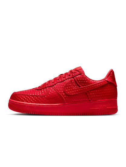 Nike men's Air Force 1 Retro Valentine's Day sneakers in red and pink colorway