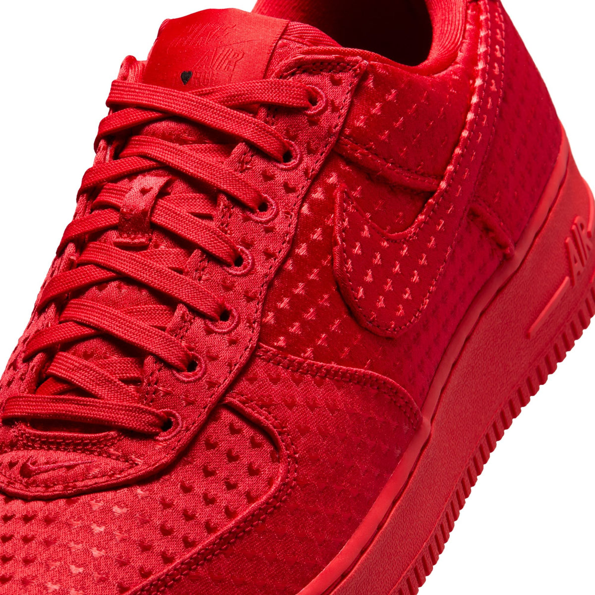 Nike Air Force 1 Retro men's Valentine's Day sneakers in red and white by Denim Exchange