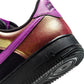 Denim Exchange men's Nike Air Force 1 ’07 Lv8 sneakers in black and bold berry suede panels