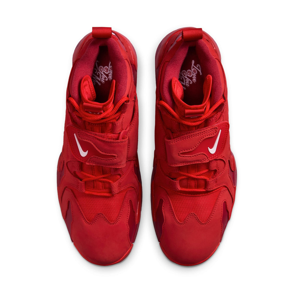 Nike Men's Air DT Max '96 Love Letter to Connie sneakers in red and white.