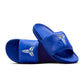 Denim Exchange men's Nike Kobe Offcourt Slide in Hyper Royal blue viewed from the side
