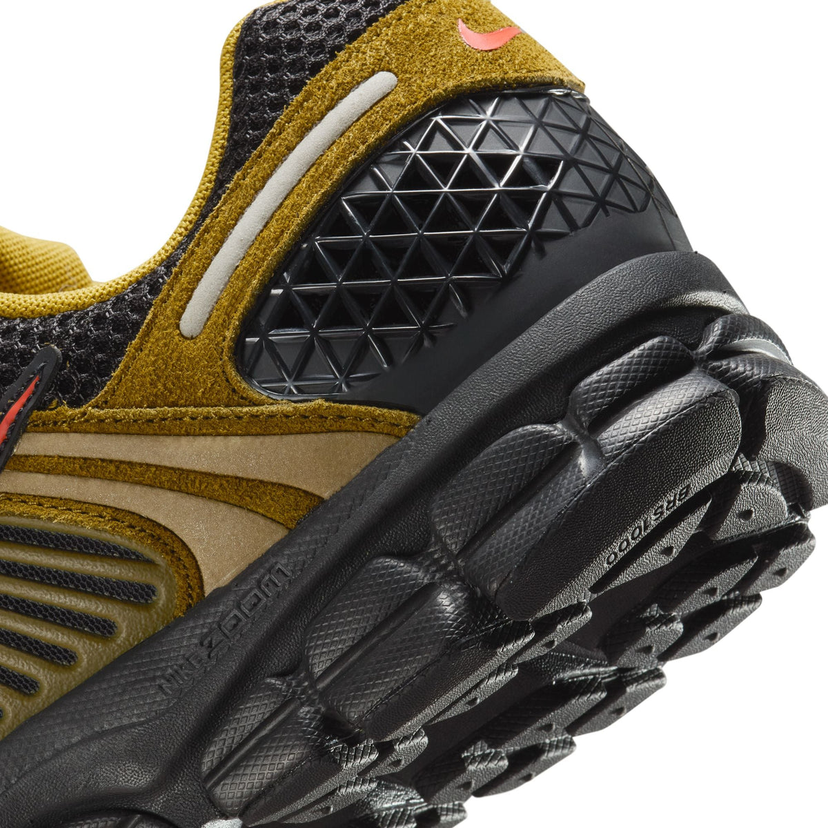 Nike Men's Zoom Vomero 5 Premium Olive sneakers from Denim Exchange, side view