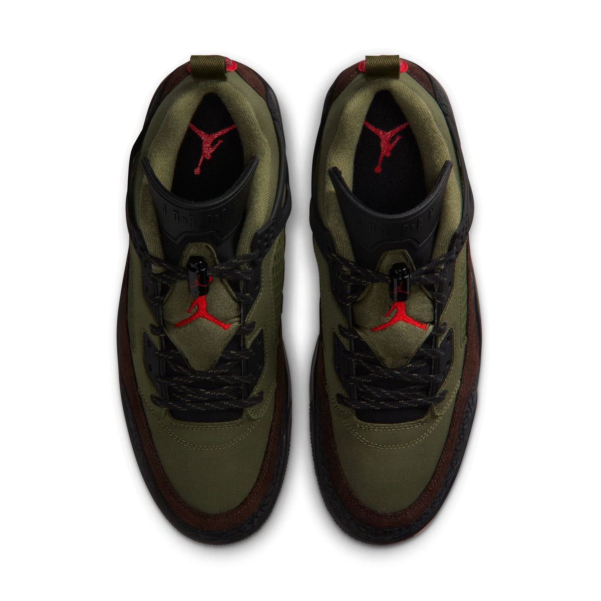 Air Jordan Men's Spizike Low in Medium Olive footwear by Denim Exchange