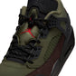Men's Air Jordan Spizike Low in Medium Olive by Denim Exchange, side view sneaker image