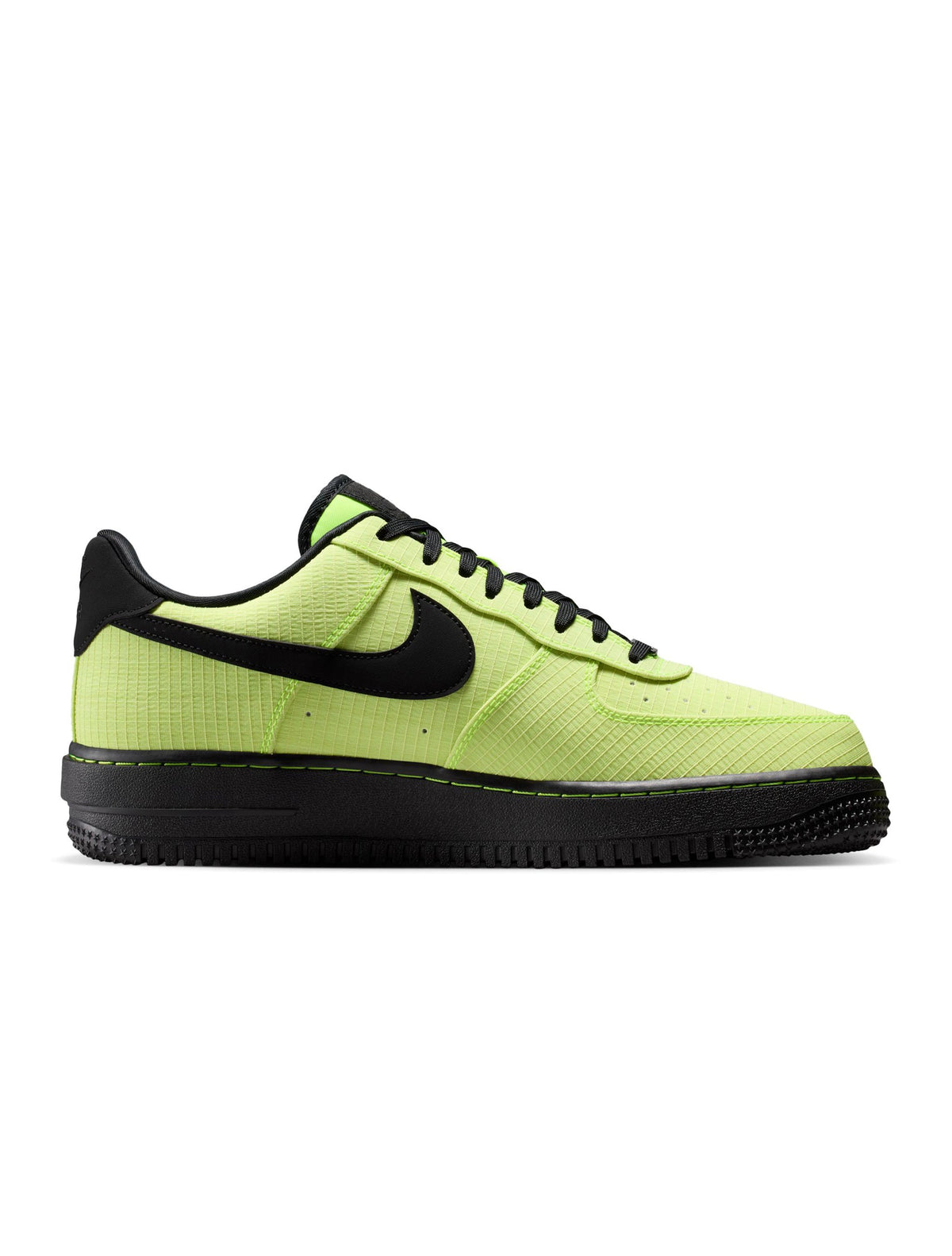 Nike Men's Air Force 1 '07 LX Vibram Volt sneakers, stylish men's footwear with vibrant yellow accents and iconic design.
