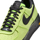 Nike Mens Air Force 1 '07 LX Vibram Volt sneakers, black and yellow colorway, featuring classic design with Vibram sole details