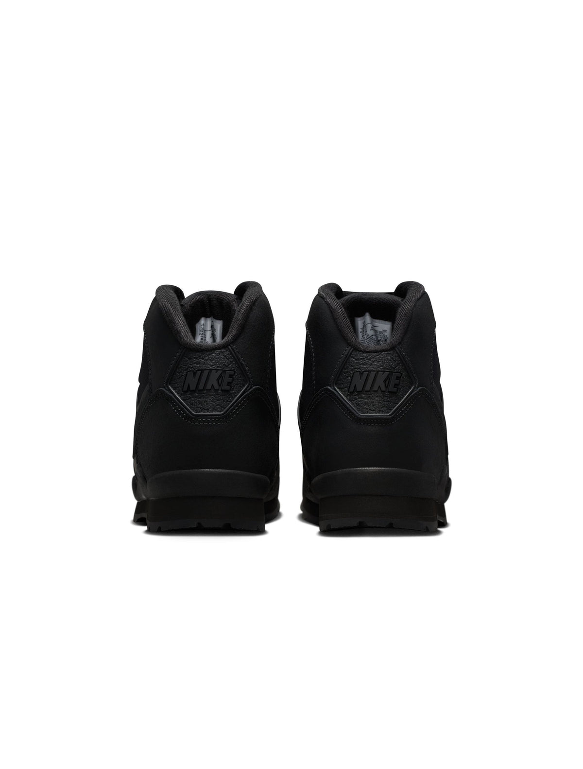 Nike men's Air Baltoro SP black footwear, showing the sleek black design and sturdy construction of these Nike men's shoes.