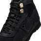 Nike men's Air Baltoro SP black footwear showing the sturdy black and grey hiking shoes with Nike branding and padded ankle support.