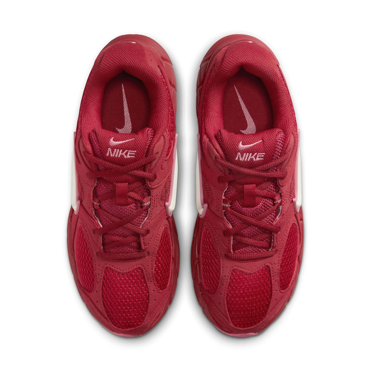 Nike Women's V5 Runner Team Crimson sneakers by Denim Exchange, side view