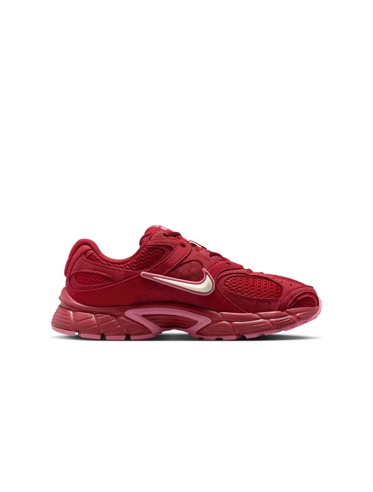 Denim Exchange Nike women's V5 Runner sneakers in Team Crimson red and white