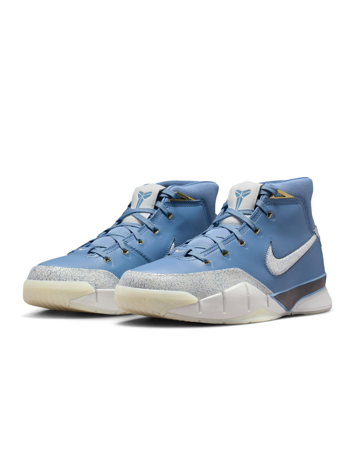 Nike Mens Kobe I Protro City of Champions men's footwear in vibrant purple with white accents, featuring sleek basketball shoe design.