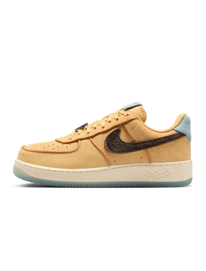 Nike Men's Air Force 1 Low Protro sneakers in white with Nike swoosh, displayed on a plain background.