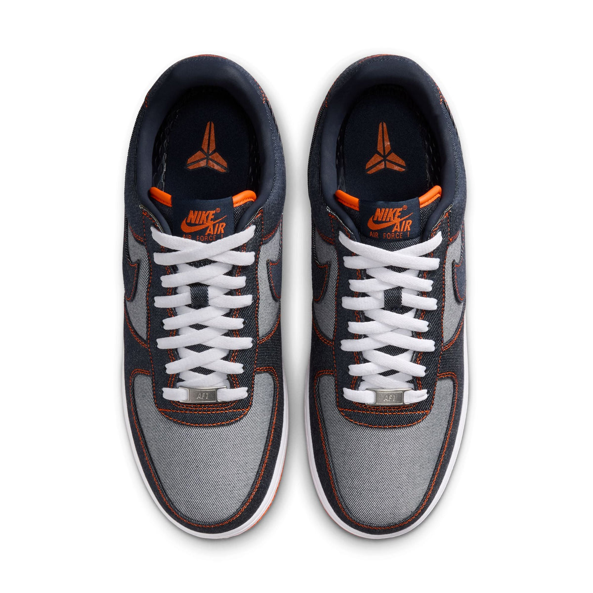 Nike Kobe Air Force 1 Low Protro mens footwear in denim blue, by Denim Exchange